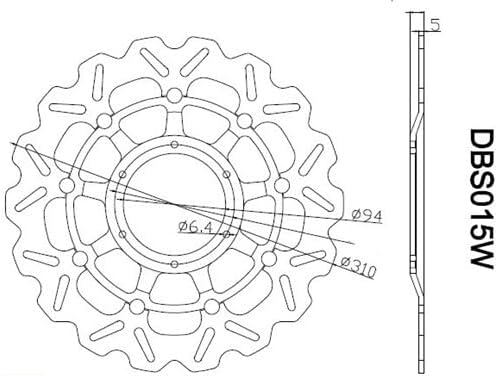 ya 13 9.15 baidi Front Brake Disc Rotor for Honda CBR600RR 2003-2021 CBR1000RR 2004-2005 CB1000R