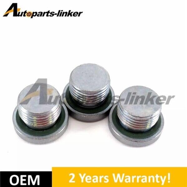 ya 8 8.24 baidi 3PCS ATF 9/10Speed Transmission Drain Plug Bolt 06237-5J4-010 for Honda for Acura