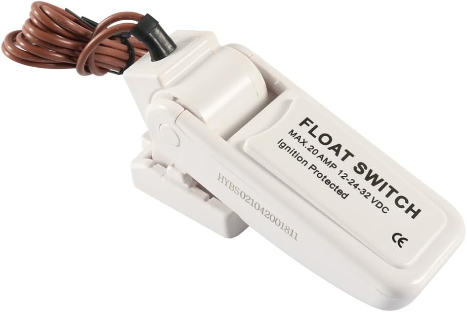 ya 4 8.14 12V 24V 32V for Mercury Automatic Boat Bilge Pump Float Switch ABS White Ships