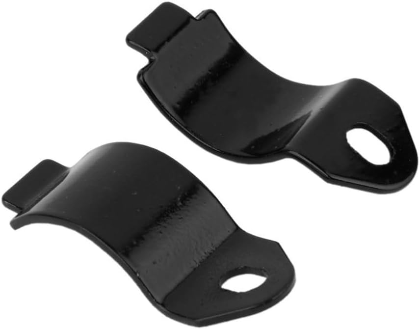 ya 2 8.15 Pack of Motorcycle Turn Signal Light Indicator Mount Bracket Clamp (Black)