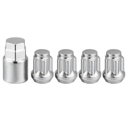 ya 8 8.24 baidi 4pcs Universal Wheel Lock Lug Nuts Anti Theft Locking Nuts with 1pc Sleeve