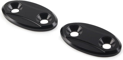 ya 23 10.7 baidi 2x Rearview Mirror Block Off Base Plates Cover for BMW S1000RR 2009-2018 Black