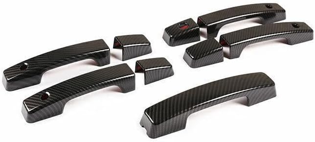 ya 2 8.15 for Defender 110 Carbon Fiber ABS Outside Door Handle Cover Trim 2020-2023