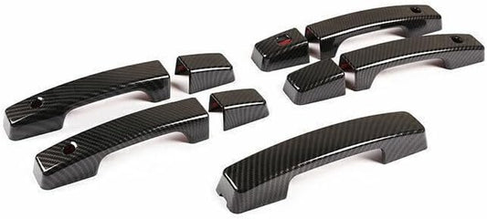 ya 2 8.15 for Defender 110 Carbon Fiber ABS Outside Door Handle Cover Trim 2020-2023