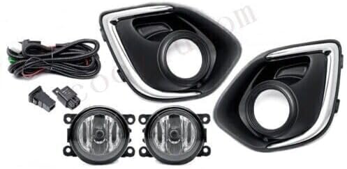 ya 2 8.15 A pair of front bumper fog light strip protective covers suitable for Mitsubishi Outlander Sport 2013-2015