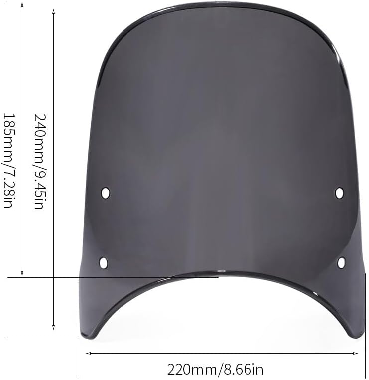 ya 23 10.7 baidi Windshield Windscreen Screen With Mounting Hardware Bracket For CF-MOTO 450CLC