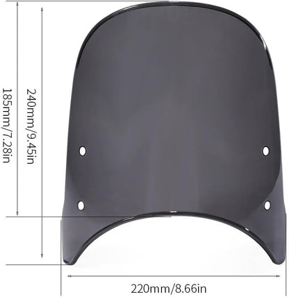 ya 23 10.7 baidi Windshield Windscreen Screen With Mounting Hardware Bracket For CF-MOTO 450CLC
