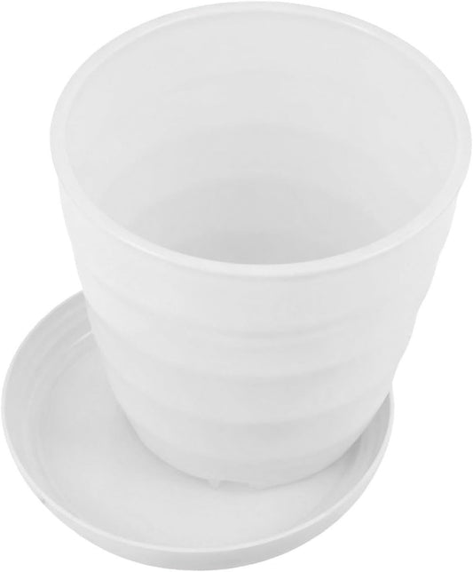 ya 26 10.21 baidi XL Flower Pot Flexible Round Modern Planter with Removable Tray for Garden