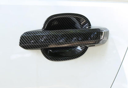 ya 5 8.10 for Audi 2017-21 A4 A5 ABS Carbon Fiber Outside Door Bowl Handle Cover Trim 8PCS