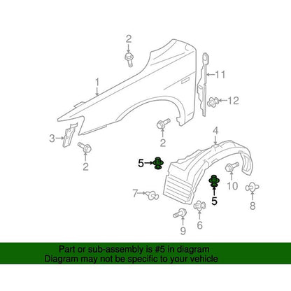 ya 6 8.24 baidi 20 Pieces of 6mm Hole Expansion Rivets Suitable for Subaru Headlights and for Mitsubishi Mudguard Lining