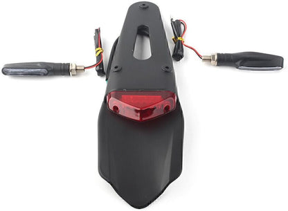 ya 4 8.10 Motorcycle Universal LED Rear Fender Brake Tail Light Turn Signal Dirt Off-road