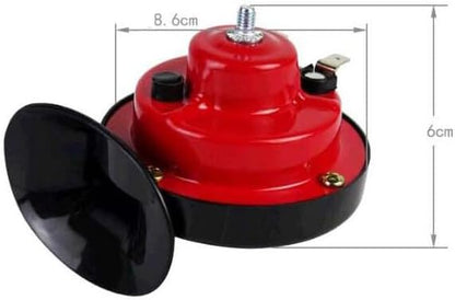 ya 5 8.24 baidi Black Loud Dual-tone Snail Universal Electric Horn 12V 110 dB Car Truck Auto Set