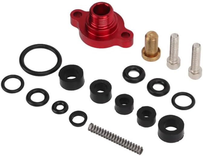 ya 4 8.14 Fuel Relief Pressure Spring Seal Kit for 99-03 for Ford 7.3L Powerstroke Diesel Red 