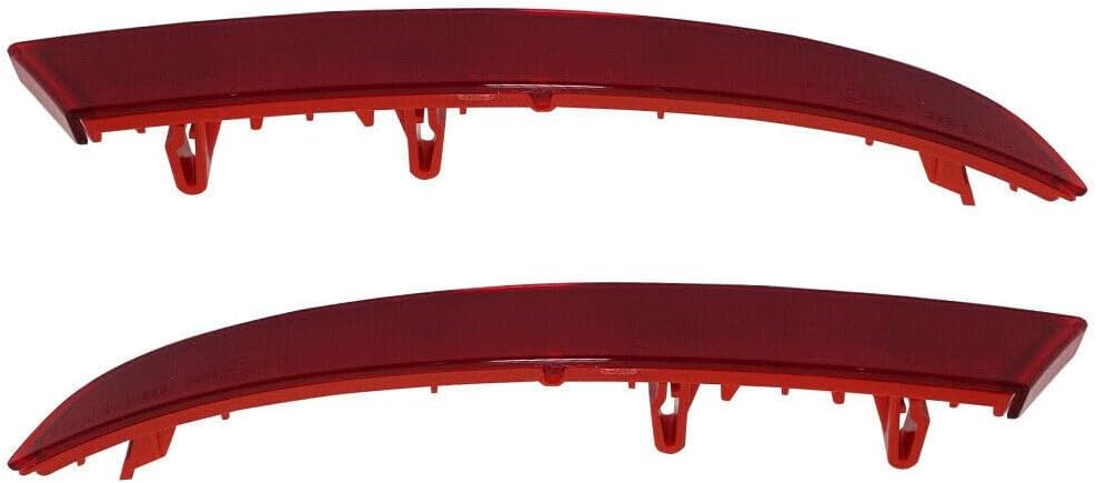 ya 4 8.14 Rear left and right bumper reflectors for BMW X3 2018 2019 2020 2021 Red