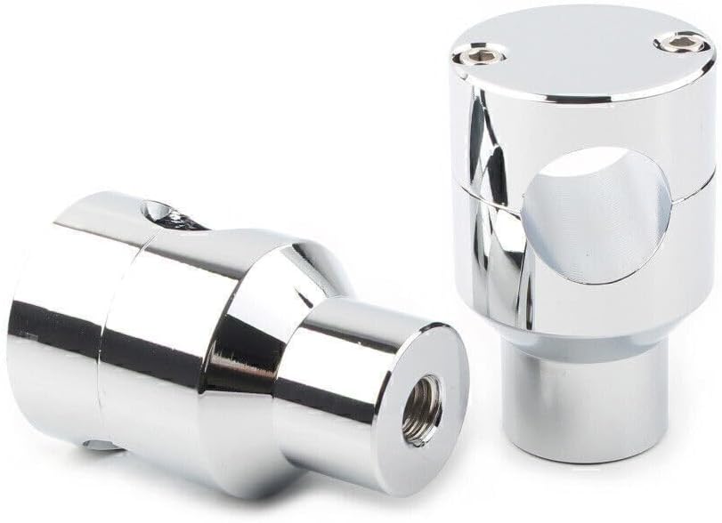 ya 6 8.14 for Honda Harley Chrome Motor Handlebar Handle Bar Mount Adapter Risers Clamp