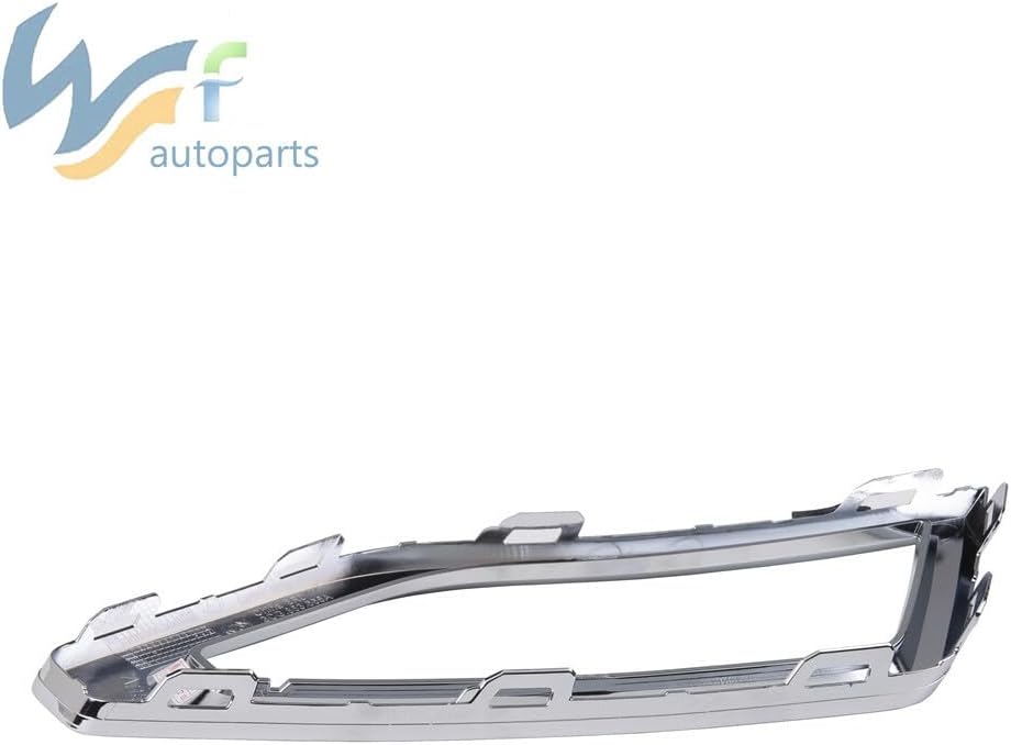 ya 2 8.15 Chrome Front Bumper Grille Fog Light Grille L&R Side Set Fit for VW Atlas 18-19