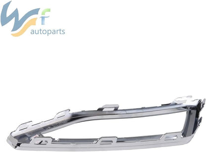 ya 2 8.24 baidi Chrome Front Bumper Grille Fog Light Grille L&R Side Set Fit for VW Atlas 18-19