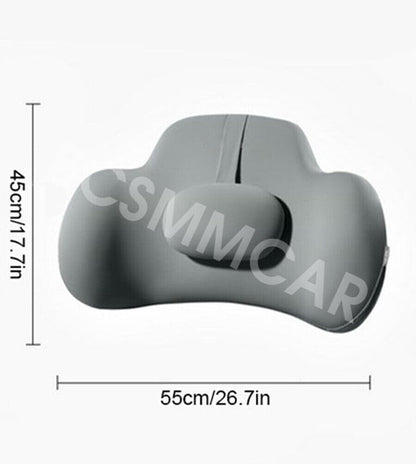 ya 6 8.24 baidi Memory Foam Lumbar Support Cushion Back Pillow Car Home Office Chair Pad Gray