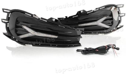 ya 9 10.24 Led Bumper Daytime Running Lights & Turn Lights for VW for JETTA 2023-2024