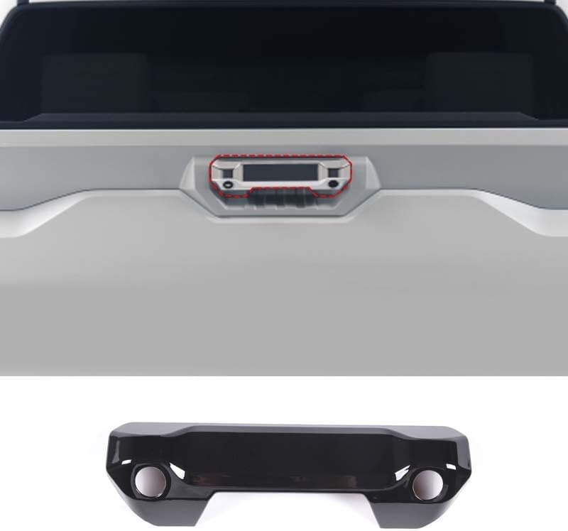ya 10 9.16 baidi ABS Glossy Black Tailgate Handle Decorative Protective Cover Suitable for Toyota Tundr@ 2022-23-