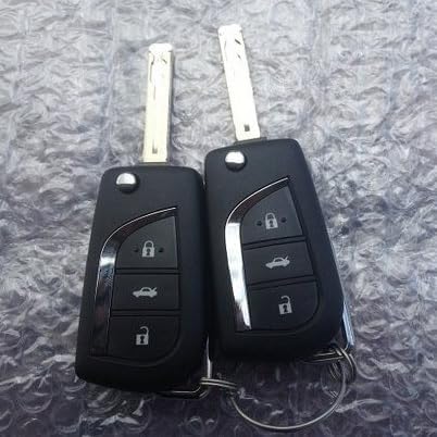 ya 5 8.24 baidi Blue Silicone Key Case Cover 3 Buttons for Toyota for Camry for Corolla Sport 2013 14