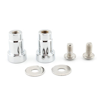 ya 9 10.24 Pair CNC Mirror Hole Caps Cover Fit for Thruxton Aluminum Motorcycle Chrome