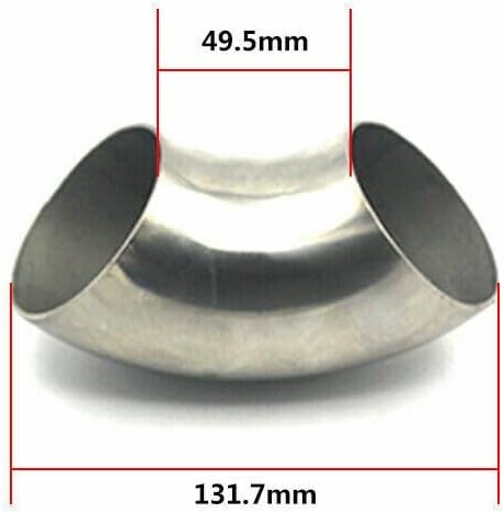 ya 6 8.14 Automotive 2.36 inch/60 mm 90¡ã Stainless Steel Elbow Connector Welding Bend