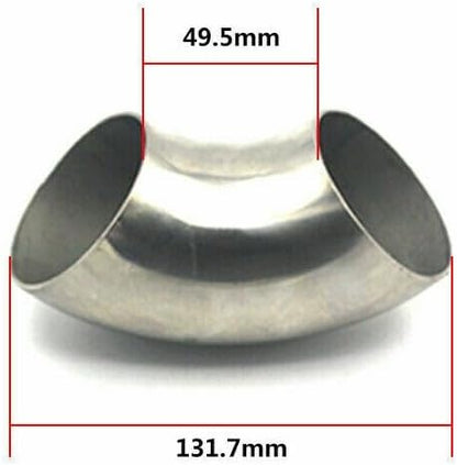 ya 6 8.14 Automotive 2.36 inch/60 mm 90¡ã Stainless Steel Elbow Connector Welding Bend