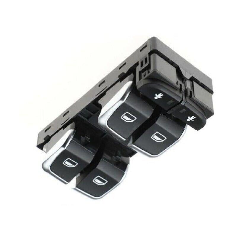ya 3 8.24 baidi Front Left Driver's Side Window Switch Suitable for 2011-2015 for Audi A6 S6 C7 with Chrome Plating
