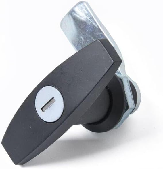ya 10 9.16 baidi Black T-Shaped Handle Door Cover Latch with 2-Key Cover Lock Suitable for Truck RV Shell Camper Van