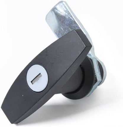 ya 10 9.16 baidi Black T-Shaped Handle Door Cover Latch with 2-Key Cover Lock Suitable for Truck RV Shell Camper Van