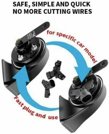 ya 5 8.24 baidi MrHorn 12v Eletric Horns for Nissan Versa Sentra Maxima for Altima Leaf GTR 2PC