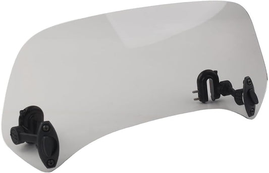ya 2 8.24 baidi Motorcycle Adjustable Clip On Windshield Extension Spoiler Wind Deflector Smoke
