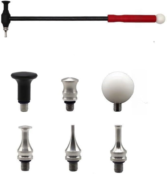 ya 4 8.14 Red PDR Handle Car Body Dent Ding Carbon Fiber Removal Hammer Hail Repair Tool