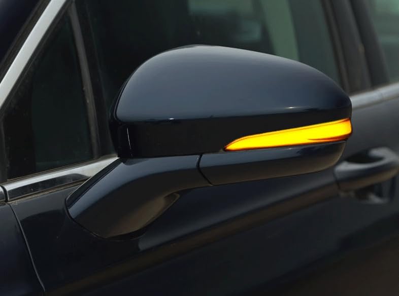 ya 11 9.14 zhengce for Ford Mondeo Fusion 13-2020 Rear Blue/Amber Streamer LED Side Mirror Lig