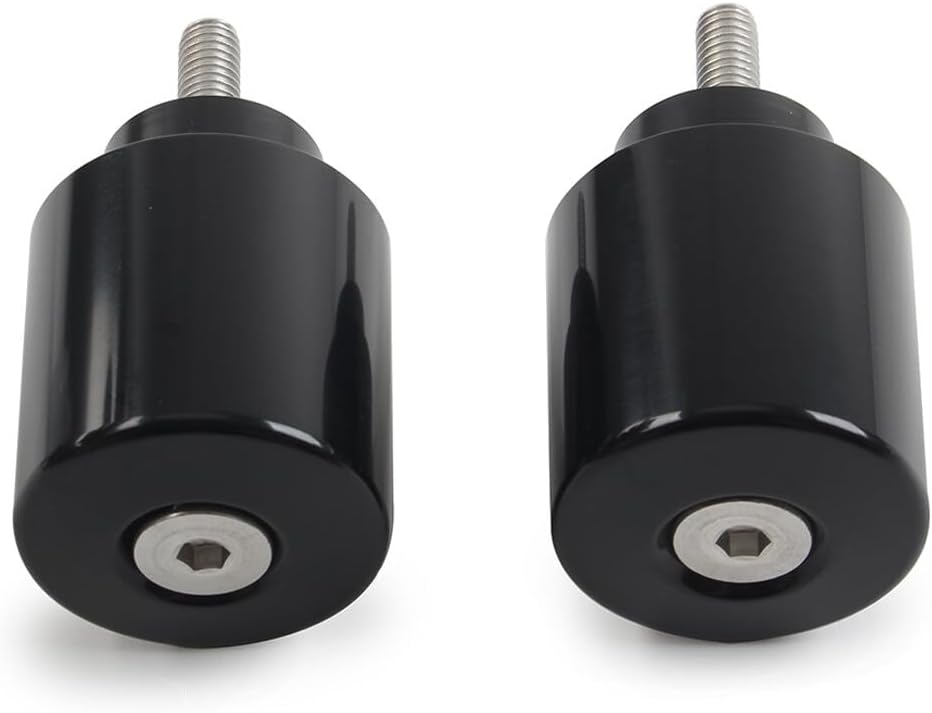 ya 6 8.14 Bar Ends Handlebar Grips Cap for Honda Goldwing GL1800 2000-23 Motorcycle Black