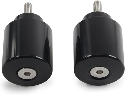 ya 6 8.14 Bar Ends Handlebar Grips Cap for Honda Goldwing GL1800 2000-23 Motorcycle Black