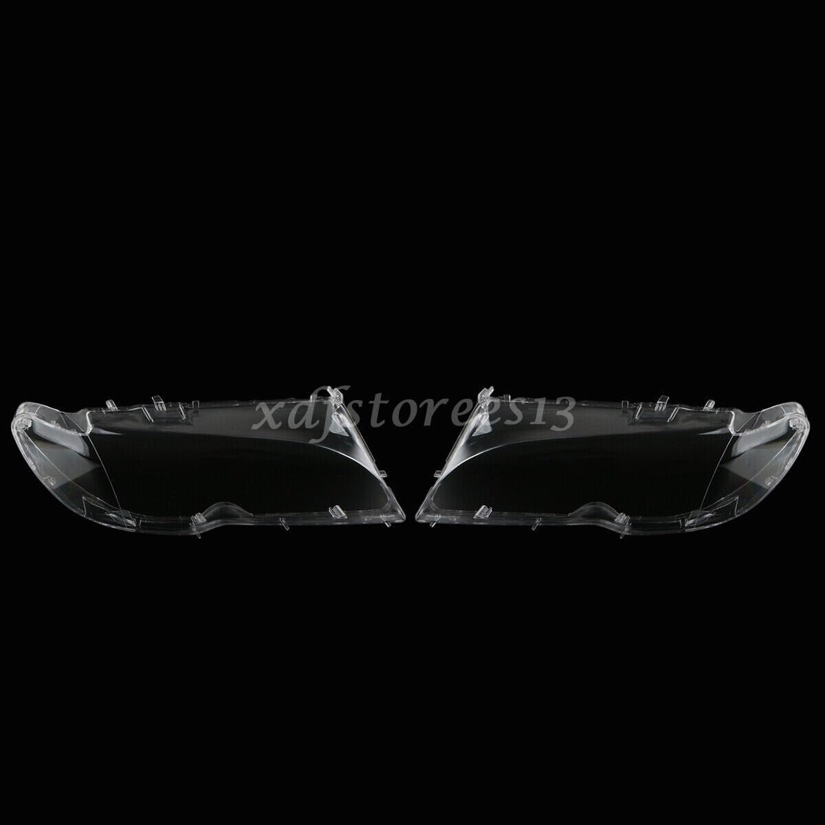 ya 9 10.24 Pair Headlight Headlamp Cover Lens For 2004-2006 for BMW E46 2DR Coupe 325ci 330ci