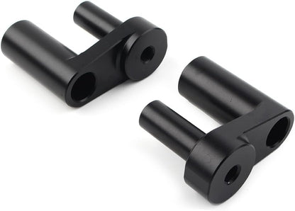 ya 4 8.14 Handlebar Risers Kit 1.625 Back Move Mount Clamps for BMW R1200RT R1250RT Black