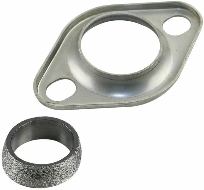 ya 4 8.14 New 2 Collector Flange & Donut Flange Header Stainless Steel w/Gasket