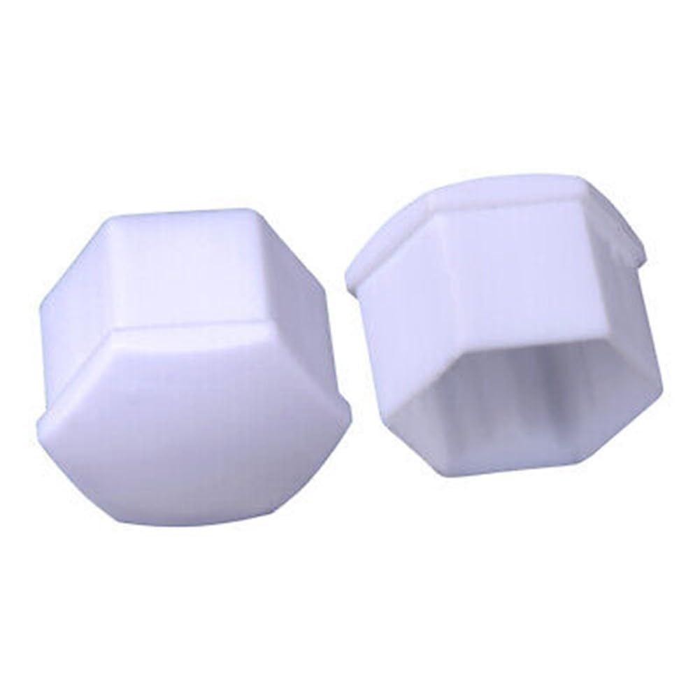 ya 13 9.15 baidi 20pcs Car 17mm White Wheel Lug Nut Bolt Cover Cap with Removal Tool Kit Set New