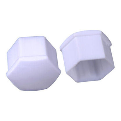 ya 13 9.15 baidi 20pcs Car 17mm White Wheel Lug Nut Bolt Cover Cap with Removal Tool Kit Set New