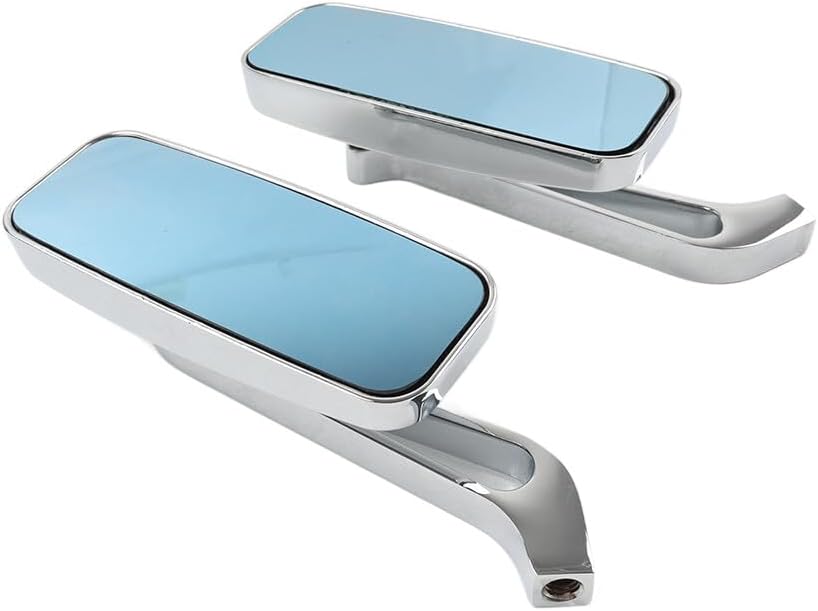 ya 13 9.15 baidi Rectangle Motor Rear View Side Mirrors for Harley Street Glide Road King Chrome