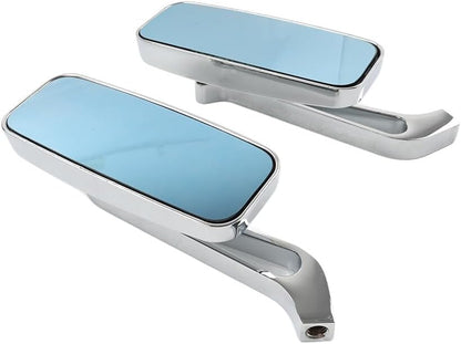 ya 13 9.15 baidi Rectangle Motor Rear View Side Mirrors for Harley Street Glide Road King Chrome