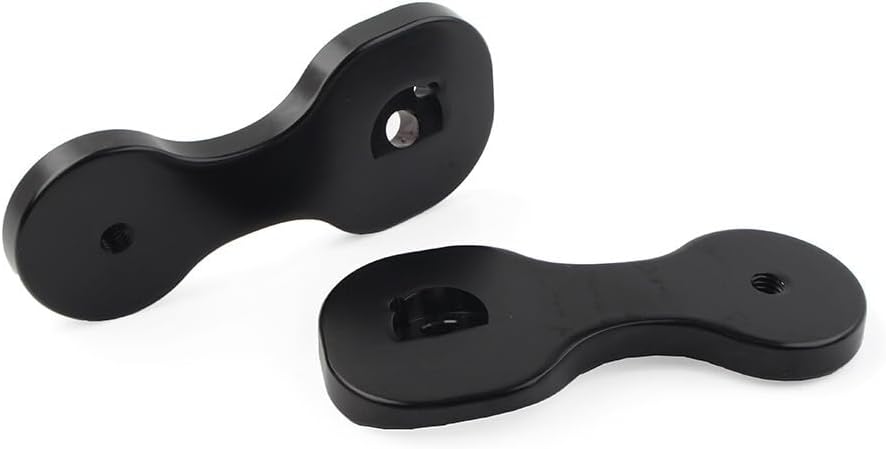 ya 2 8.15 Rearview Mirror Brackets Adapter for Harley Touring Street Glide 2014-2021 Black