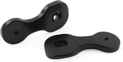 ya 2 8.15 Rearview Mirror Brackets Adapter for Harley Touring Street Glide 2014-2021 Black