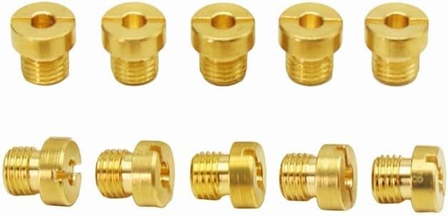 ya 2 8.15 10Pcs Carburetor Main Jets Dellorto 6413 M6x0.75mm 66-155 For FRDA PHBH PHBE
