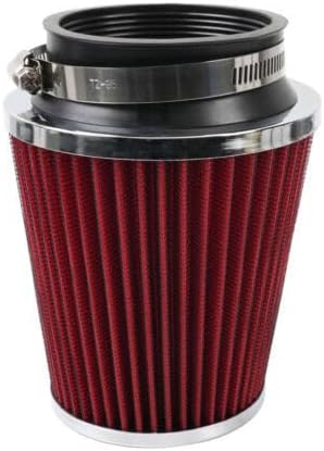 ya 13 9.15 baidi 3 76mm High Flow Inlet Dry Air Filter Cold Air Intake Cone Replacement Red