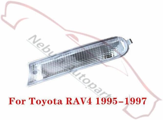 ya 4 8.24 baidi Replacement for Toyota RAV4 1995-1997 Left Front Bumper Fog Light Housing White 