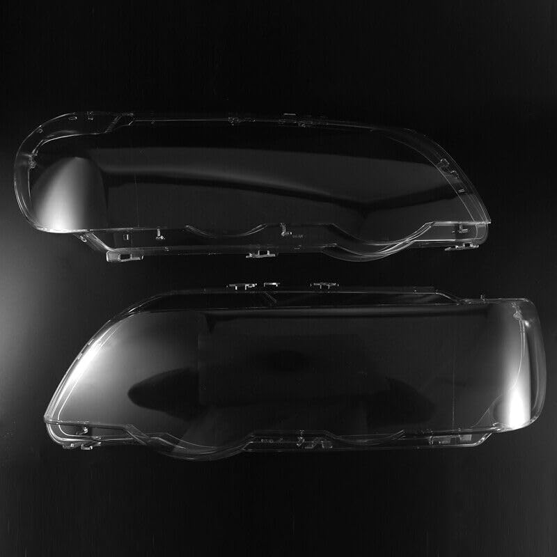 ya 10 9.16 zhengce Pair clear headlight glass scatter disc cover for BMW X5 E53 2000-2003